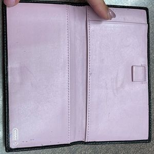 Coach checkbook cover